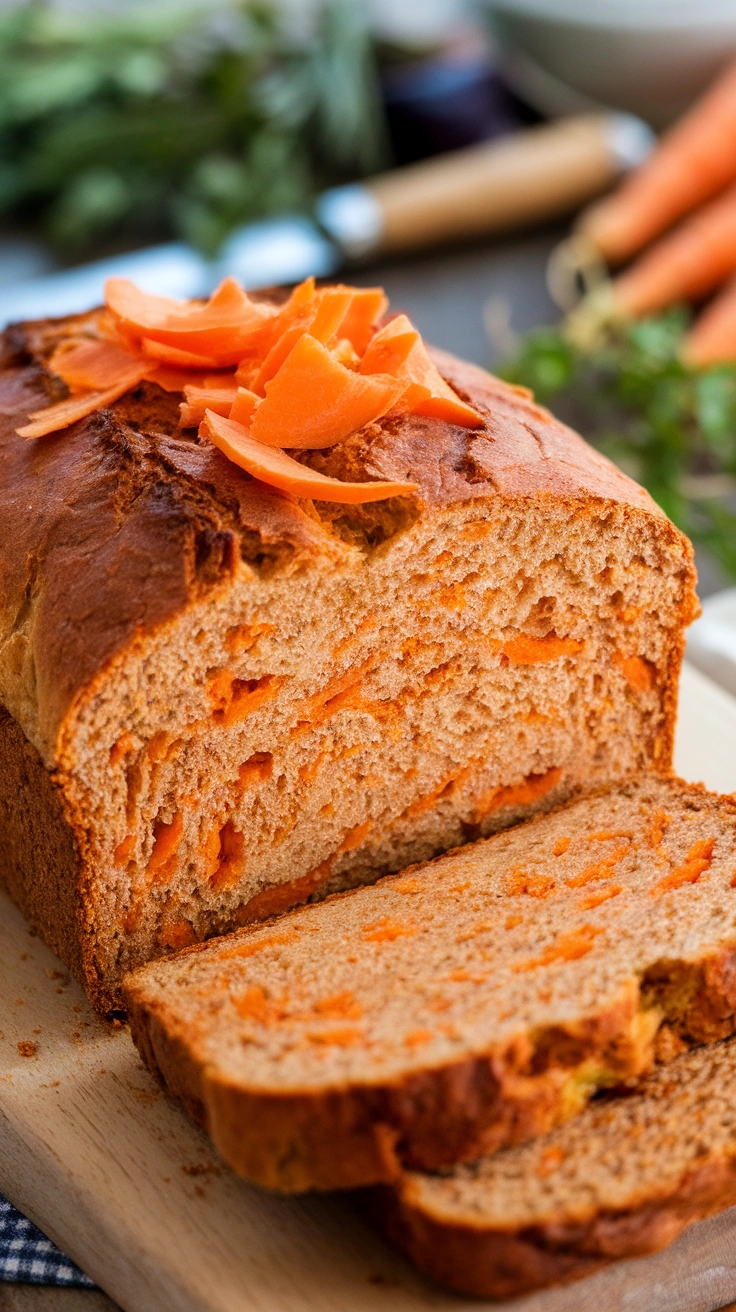 Sprouted Wheat and Carrot Loaf
