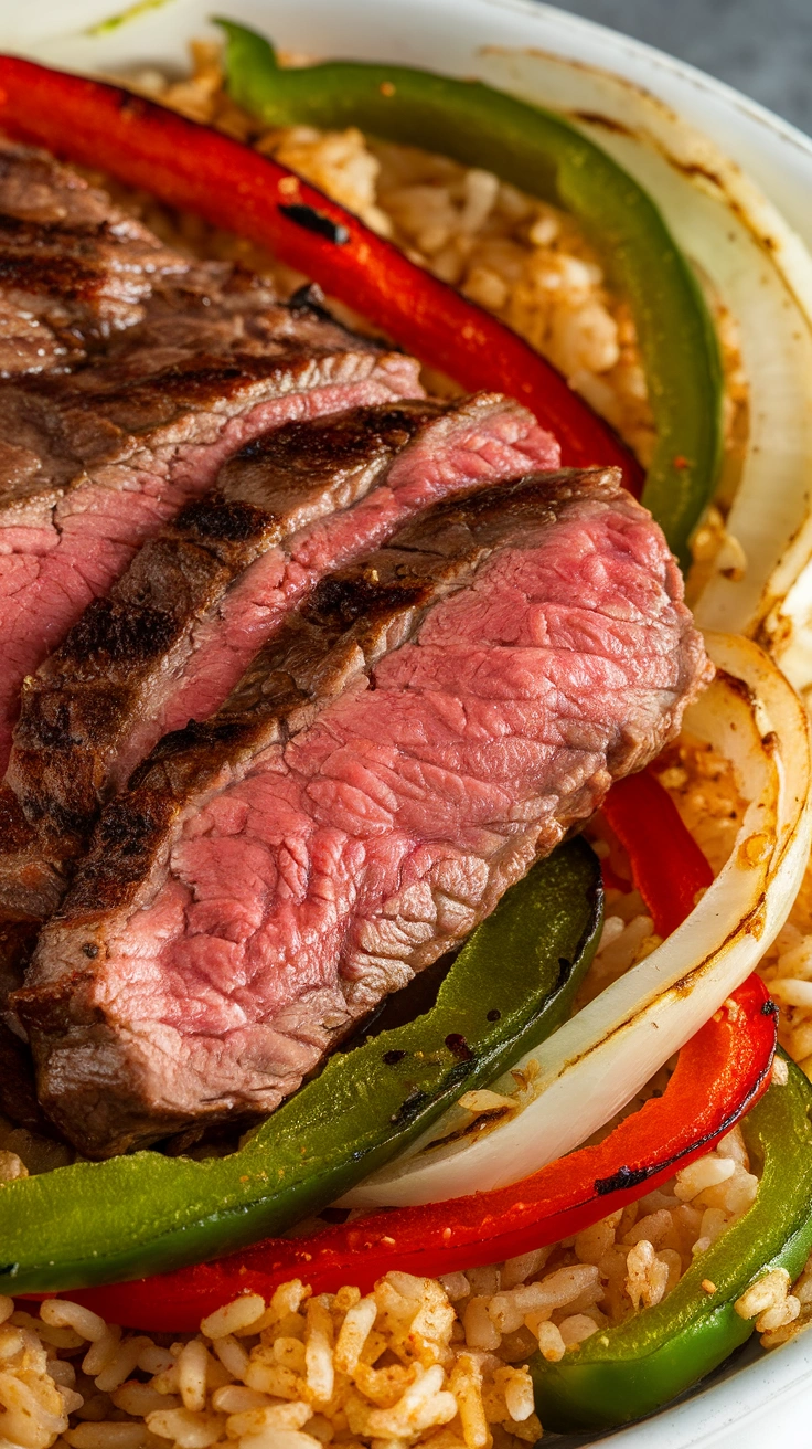 Steak Fajita Rice Bowl