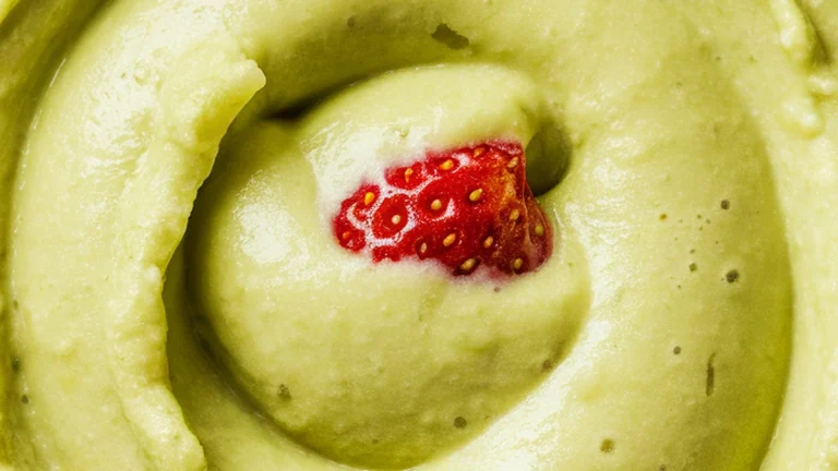 Strawberry Avocado Cream Smoothie - Featured