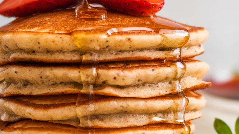 Strawberry Quinoa Banana Pancakes - Featured