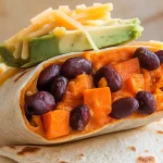 Sweet Potato and Black Bean Breakfast Burritos - Featured