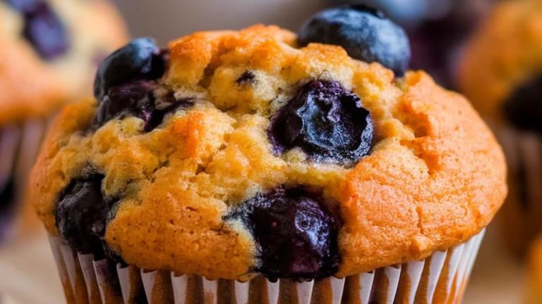 Sweet Potato Blueberry Muffins - Featured