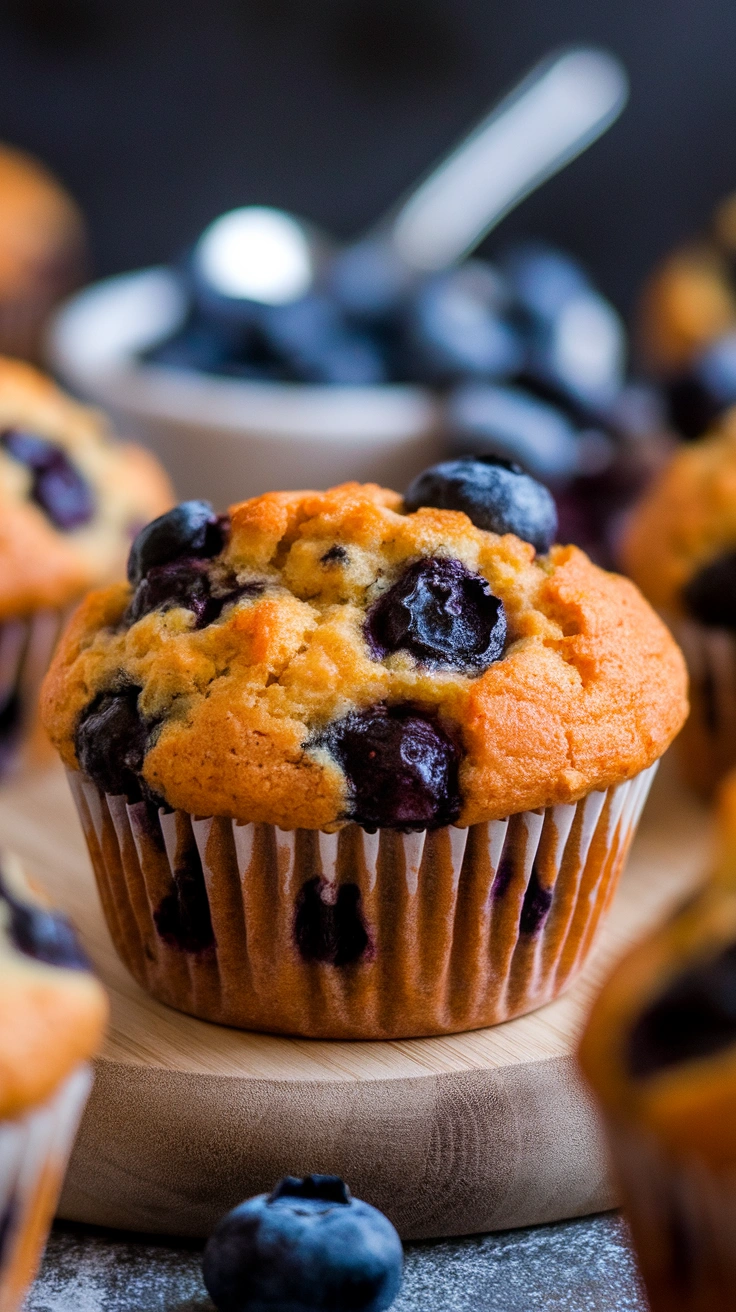 Sweet Potato Blueberry Muffins