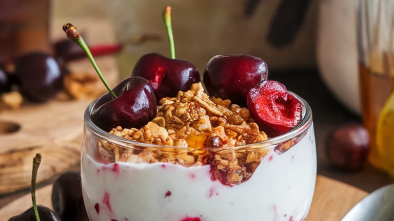 Tart Cherry Yogurt Bowl - Featured