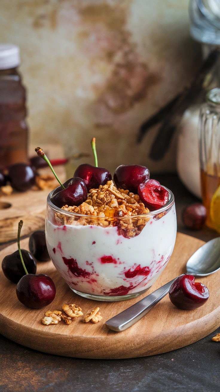 Tart Cherry Yogurt Bowl