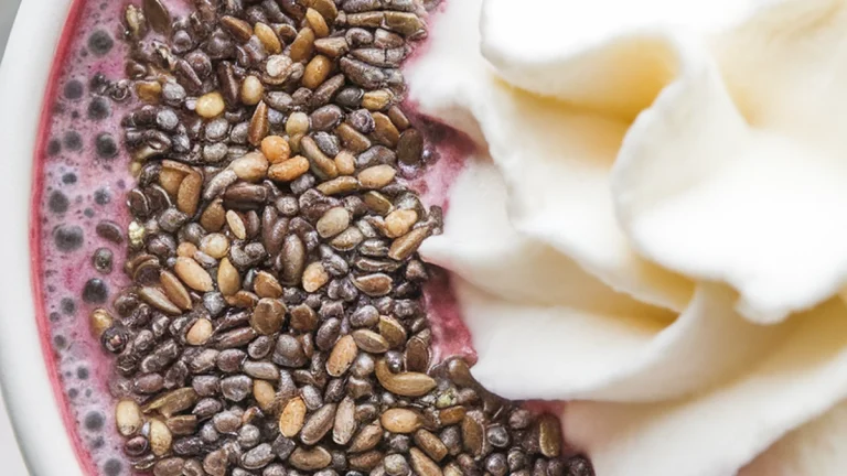 Tart Raspberry Chia Seed Smoothie - Featured