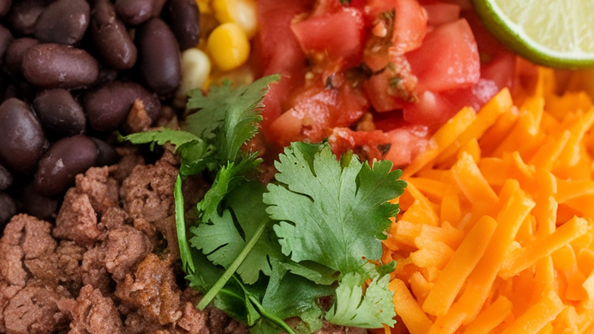 Tex-Mex Lean Ground Beef Burrito Bowl - Featured