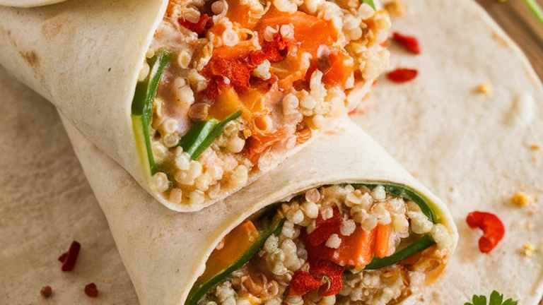 Tex-Mex Quinoa Breakfast Wraps - Featured