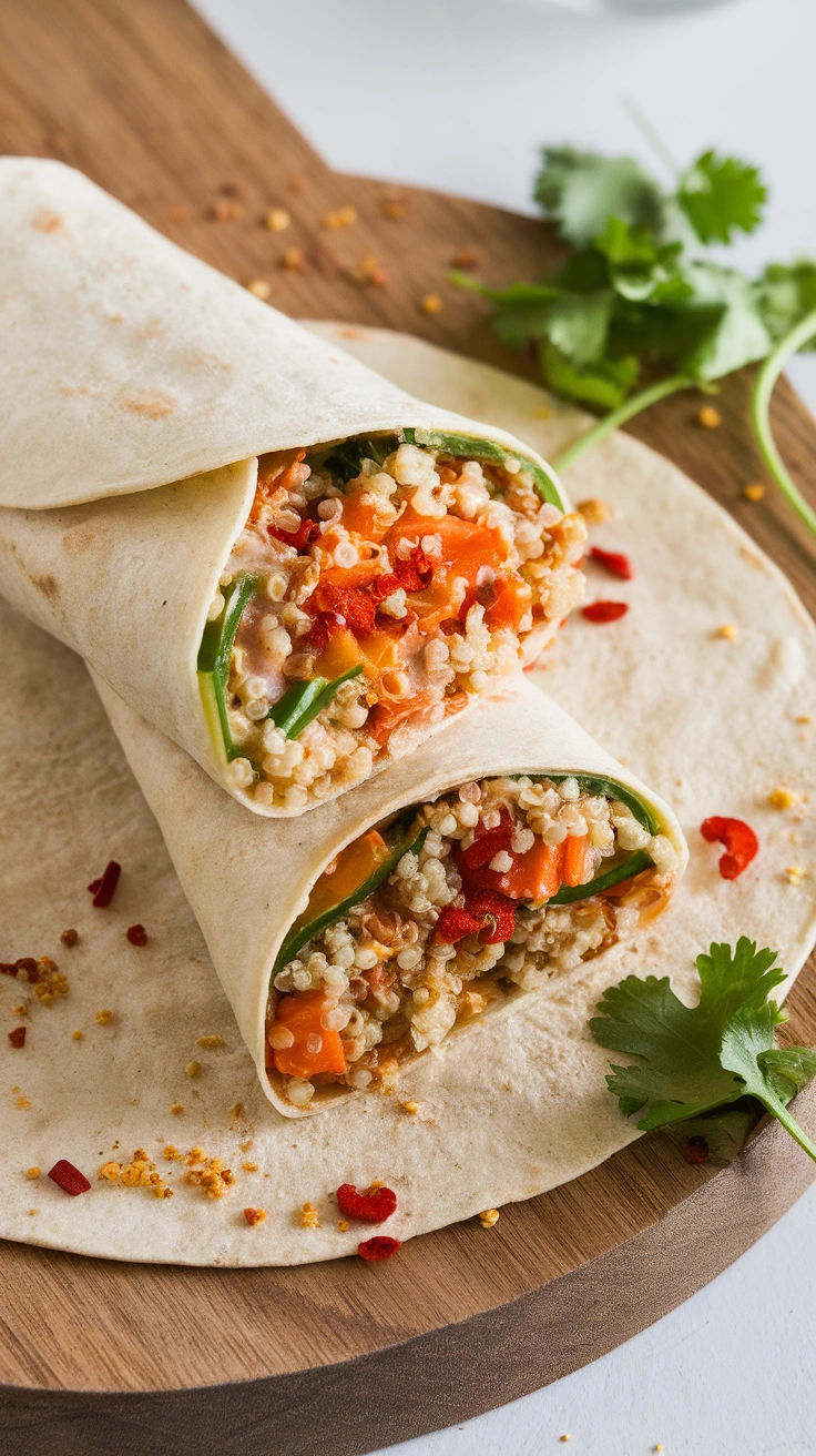 Tex-Mex Quinoa Breakfast Wraps