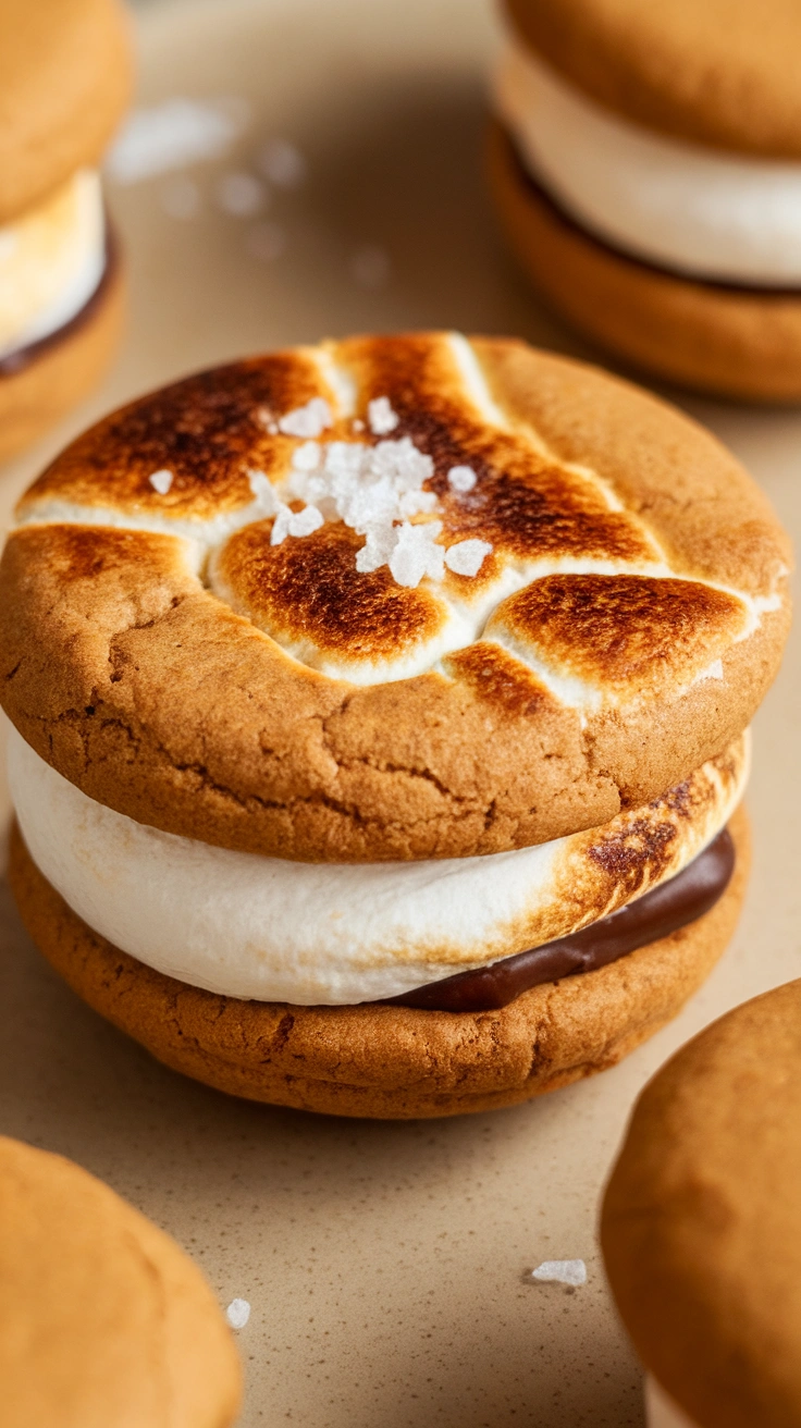 Toasted S'mores Whoopie Pies