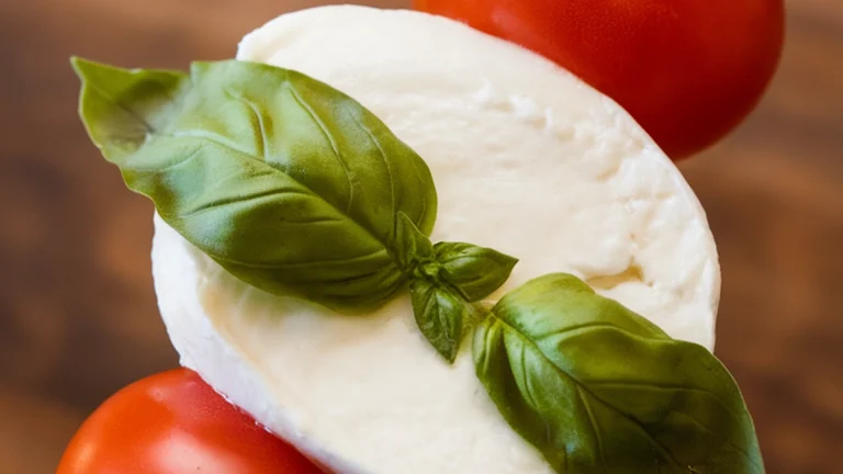 Tomato and Mozzarella Skewers with Basil - Featured