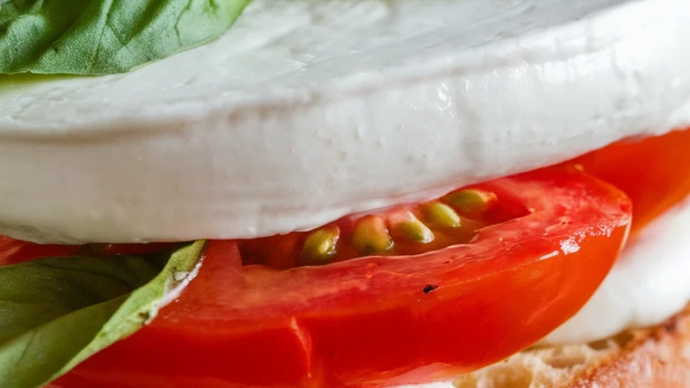 Tomato Basil and Mozzarella Toast - Featured