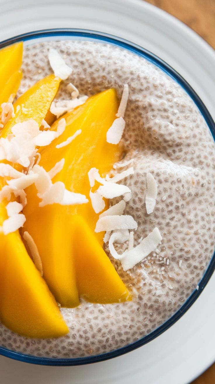 Tropical Mango and Coconut Chia Bowl