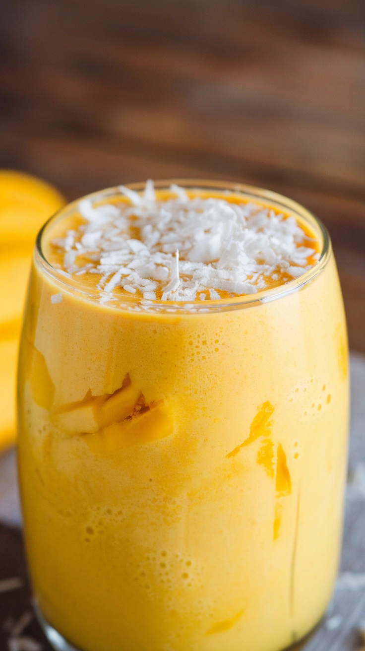 Tropical Mango Banana Turmeric Smoothie
