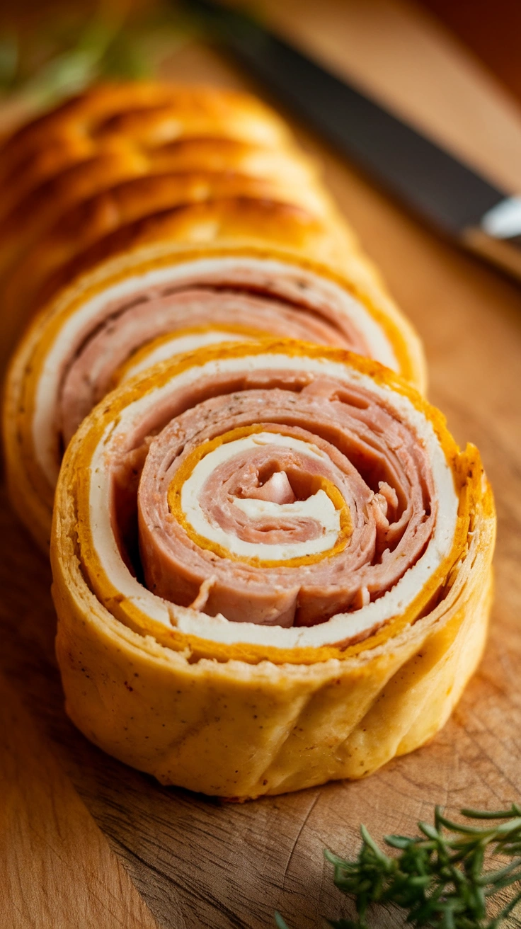 Turkey and Cream Cheese Pinwheels