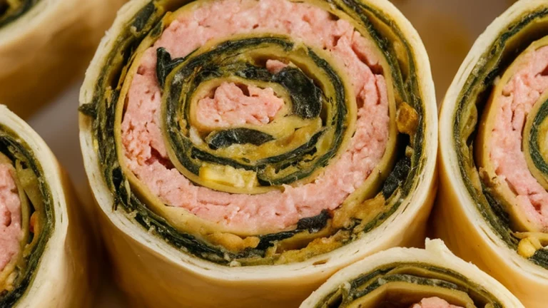 Turkey and Spinach Pinwheels - Featured