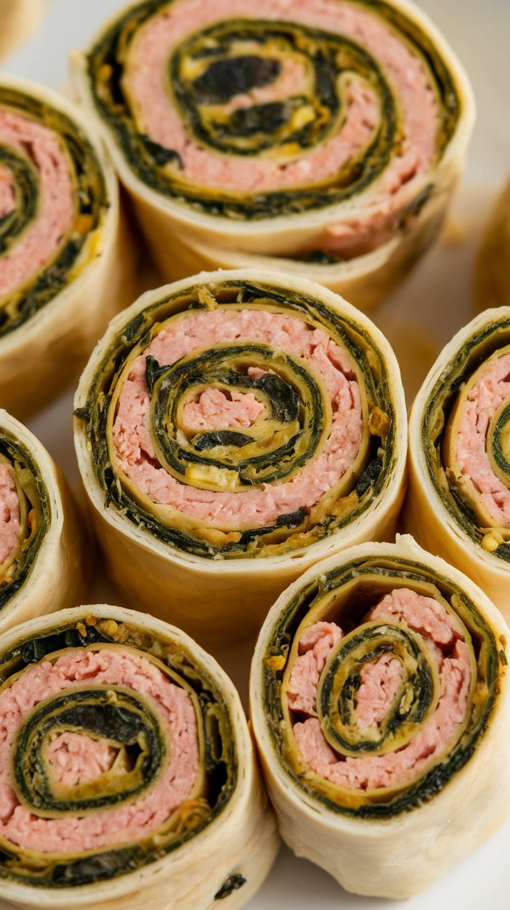 Turkey and Spinach Pinwheels
