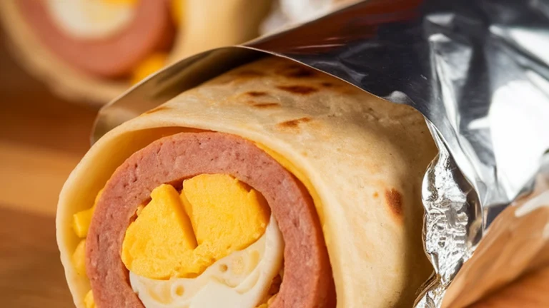 Turkey Sausage and Egg White Breakfast Burritos - Featured