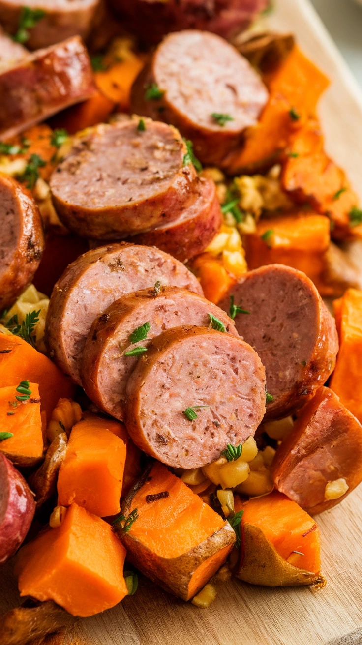 Turkey Sausage and Sweet Potato Hash