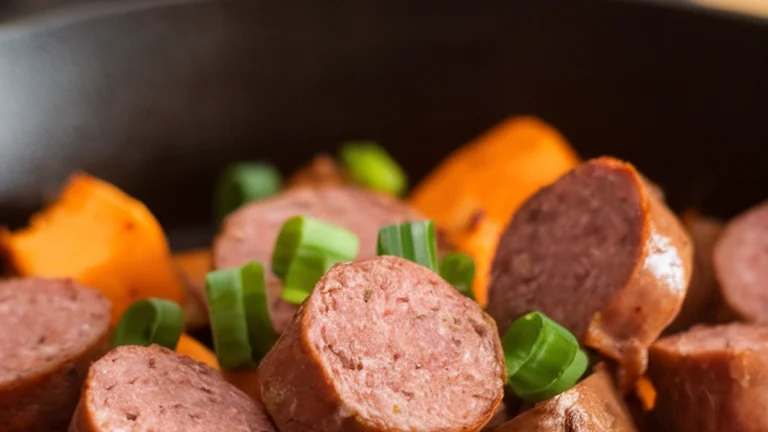 Turkey Sausage and Sweet Potato Hash - Featured