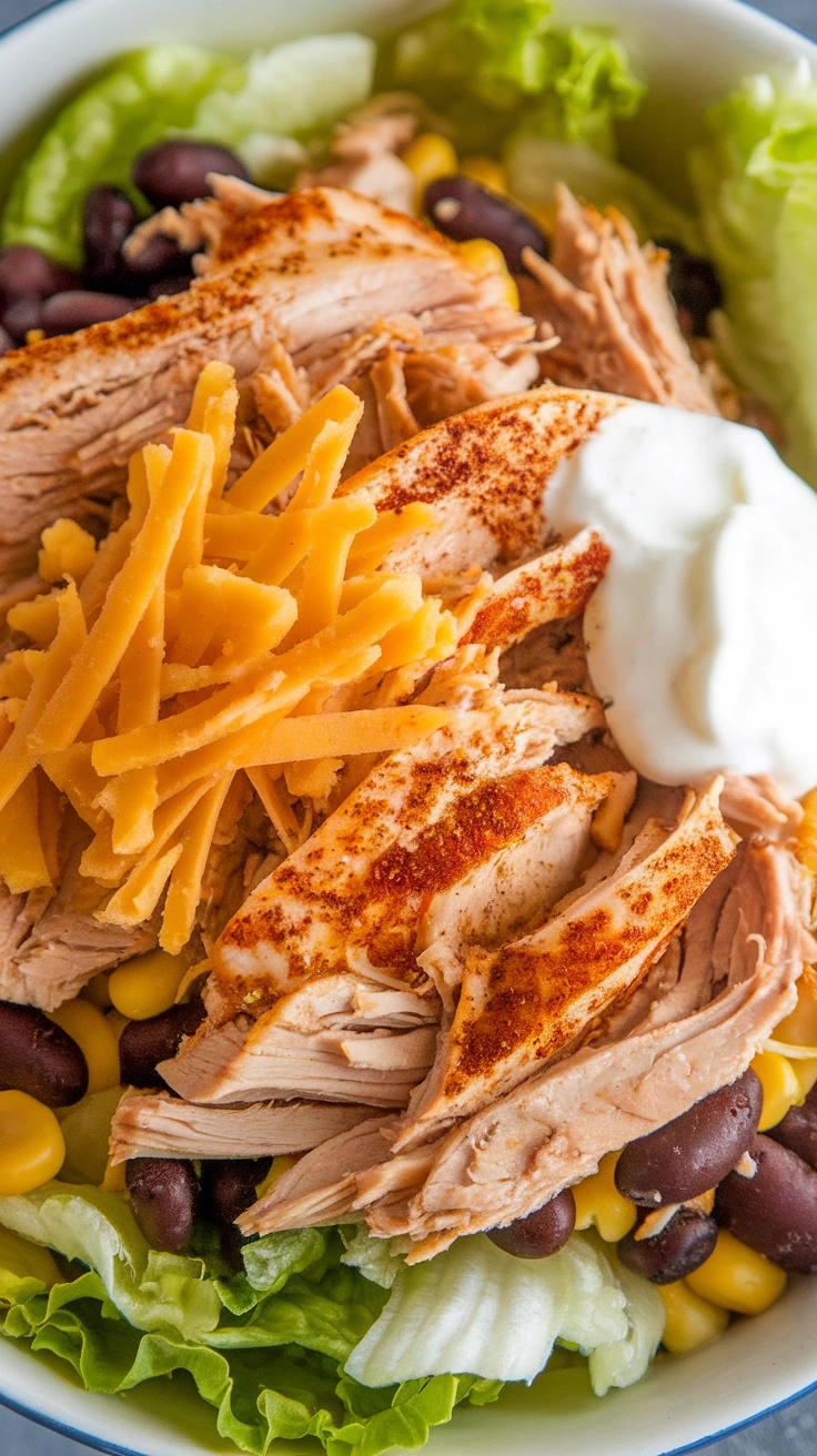 Turkey Taco Salad Bowl