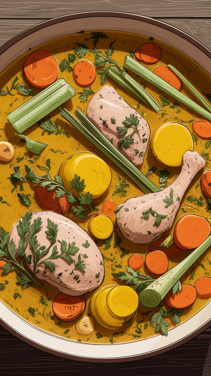 Turmeric Chicken and Vegetable Soup
