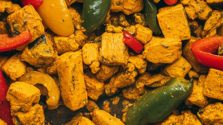 Turmeric Tofu Scramble with Bell Peppers - Featured
