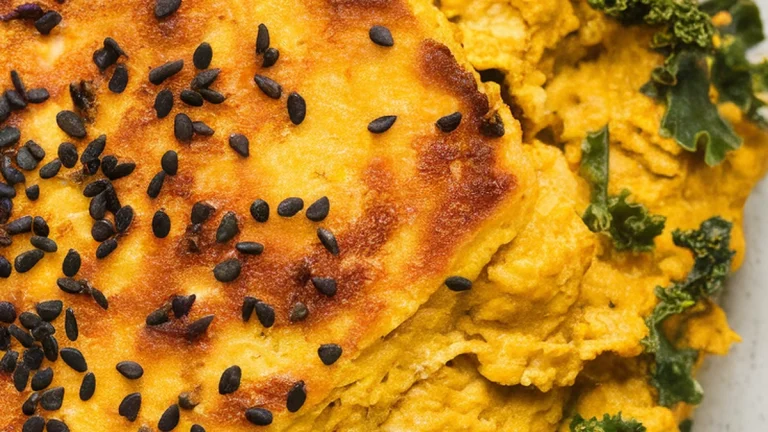 Turmeric Tofu Scramble with Kale - Featured