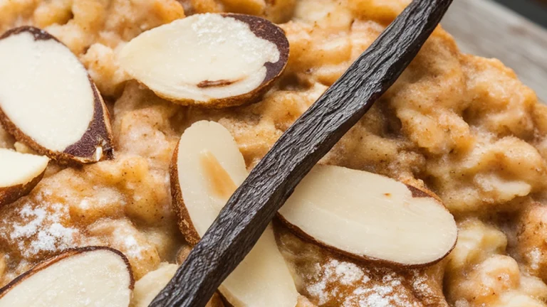 Vanilla Almond Crunch Baked Oatmeal - Featured