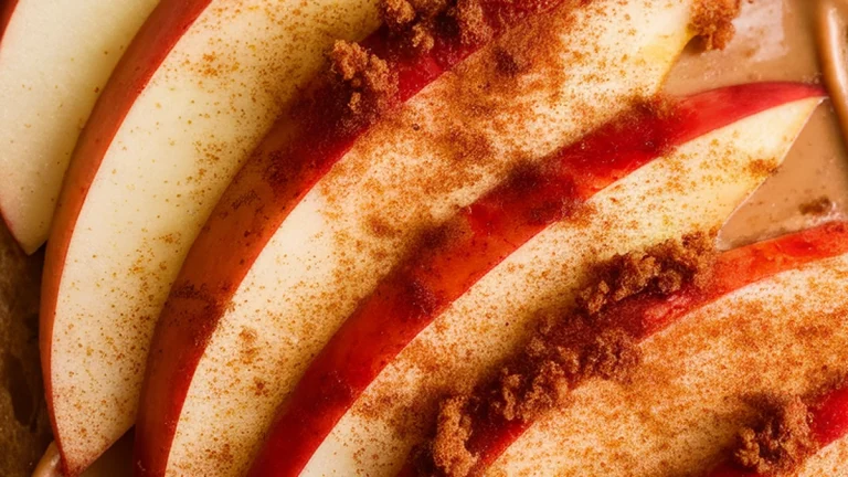 Warm Apple Cinnamon and Peanut Butter Toast - Featured