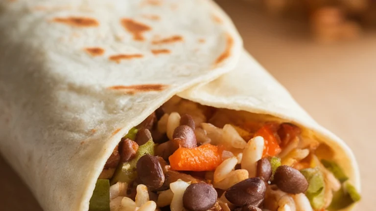 Zesty Lentil and Brown Rice Burritos - Featured