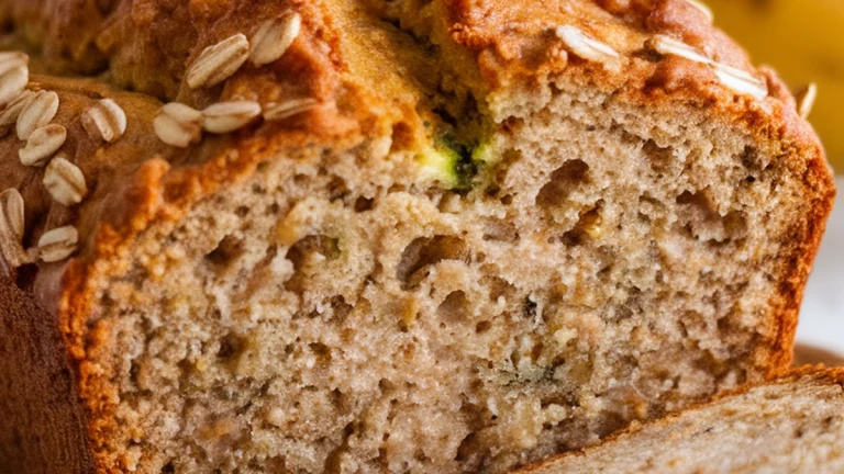 Zucchini Banana Oat Loaf - Featured