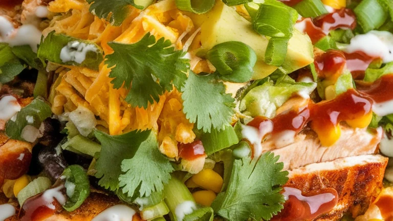 BBQ Chicken Salad (CPK Copycat) - Featured