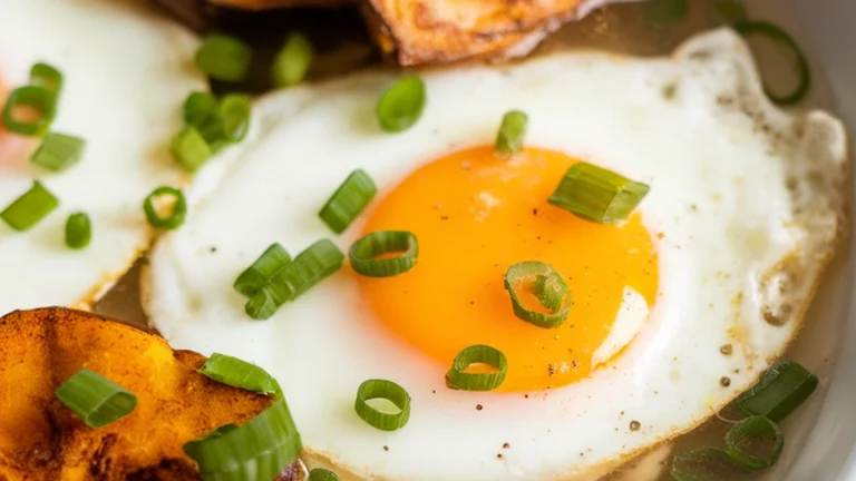 Bone Broth Breakfast With Eggs And Plantain - Featured