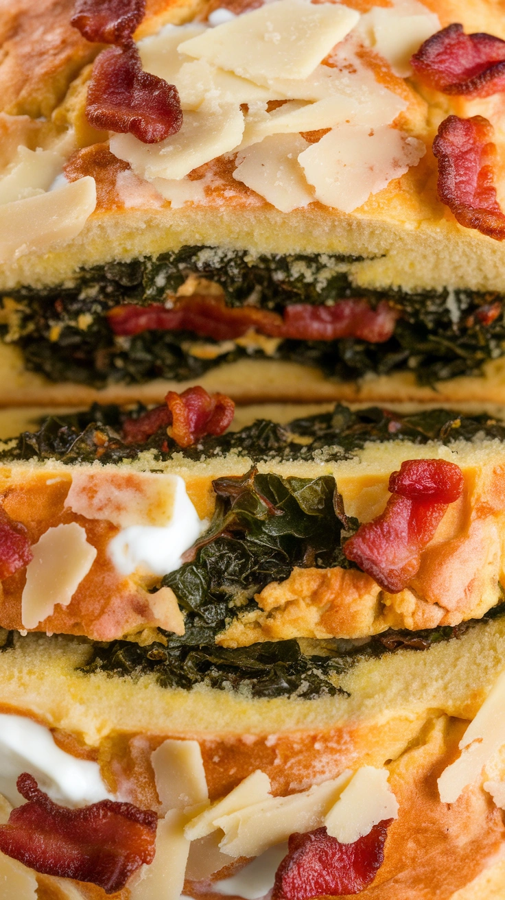 Kale and Egg Breakfast Bread