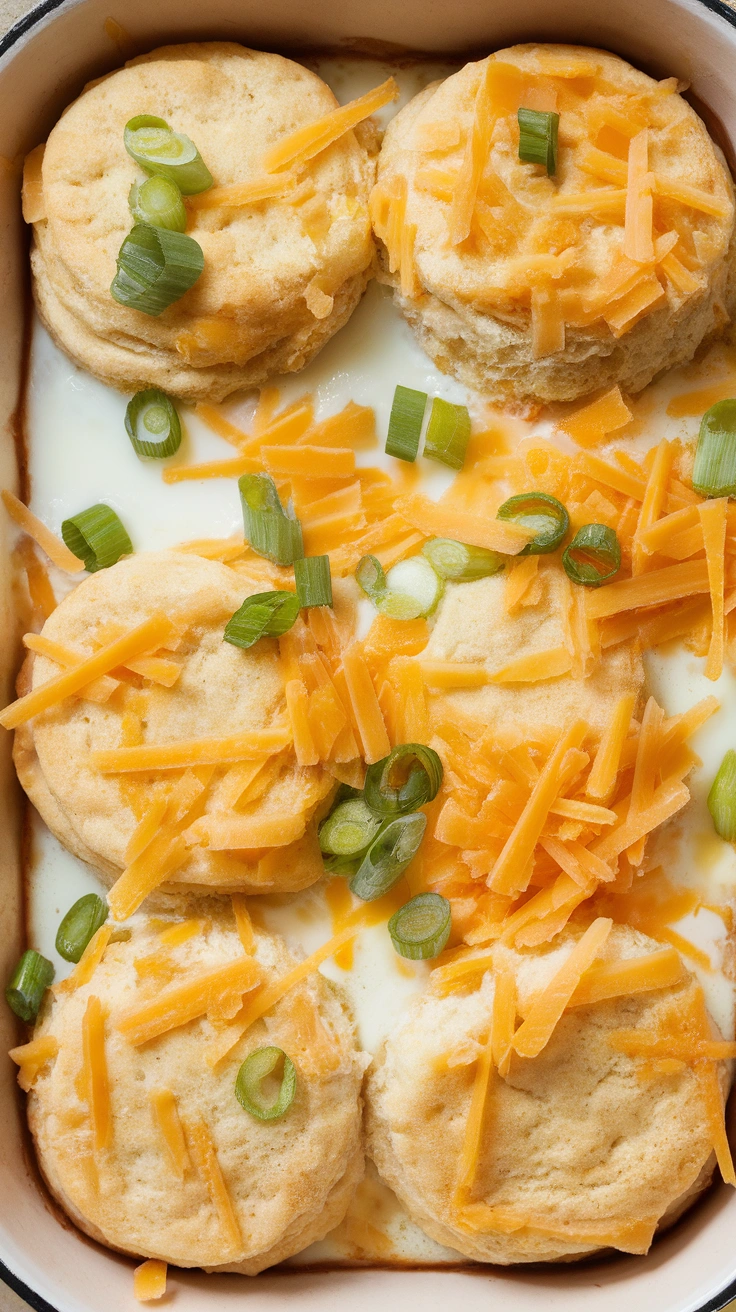 Biscuit and Egg Breakfast Casserole