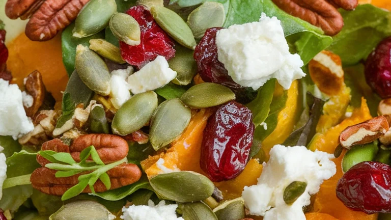 Butternut Squash Cranberry and Pecan Salad - Featured