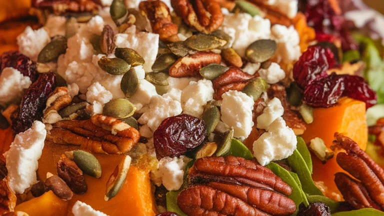 Butternut Squash Cranberry and Pecan Salad - Featured