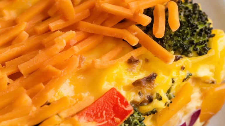 Cheesy Vegetable Breakfast Casserole - Featured