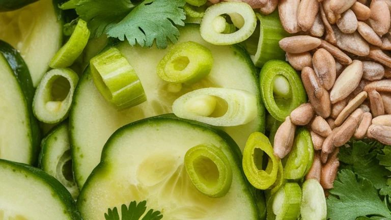 Cilantro Cucumber Salad With Avocado & Pickles - Featured