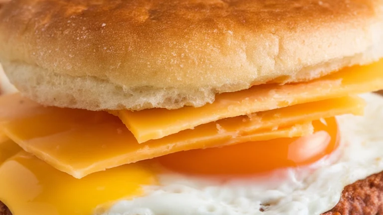 Copycat McDonalds Sausage Egg McMuffin - Featured