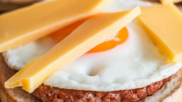 Copycat McDonalds Sausage Egg McMuffin - Featured