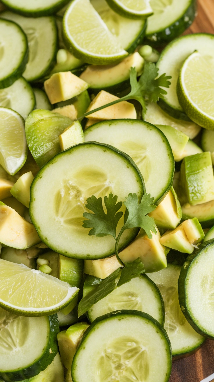 Cucumber Avocado Salad
