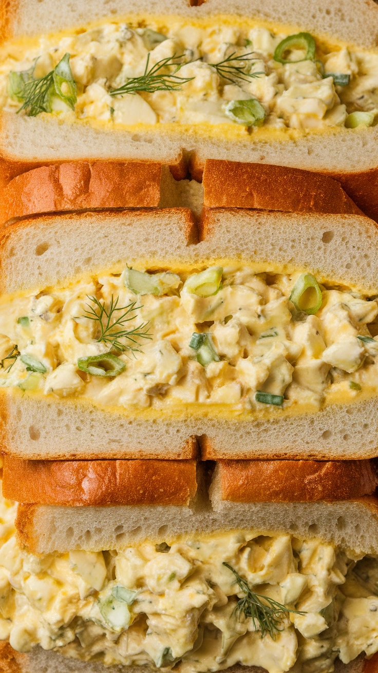 Traditional Creamy Egg Salad Sandwich