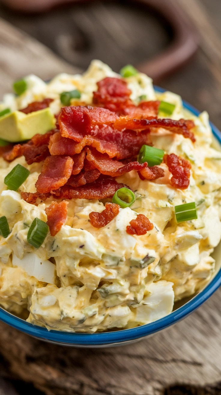 Egg Salad with Crispy Turkey Bacon
