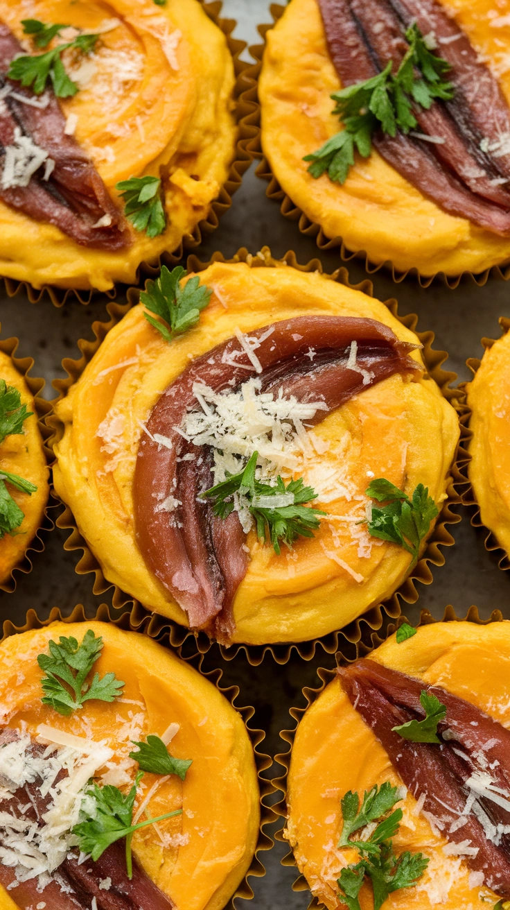 Low-Carb Anchovy Frittata Muffins