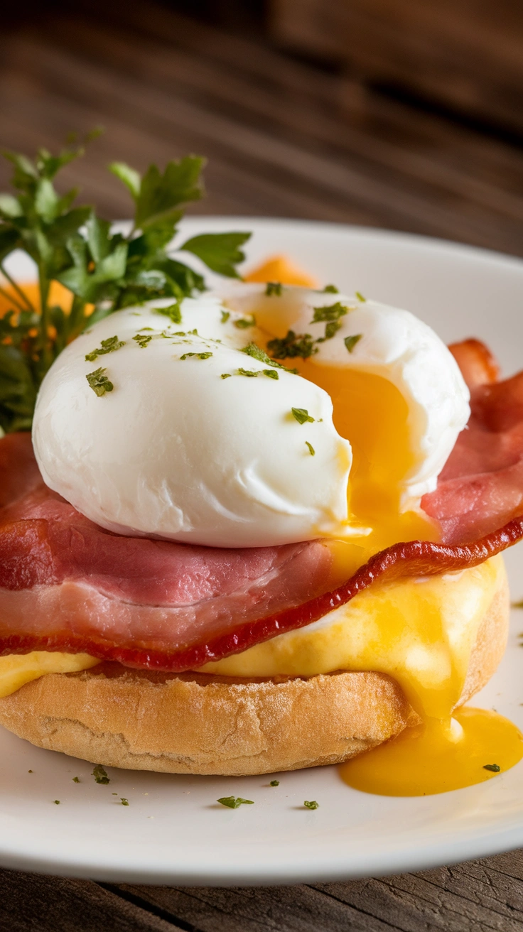 Homemade Eggs Benedict with Hollandaise