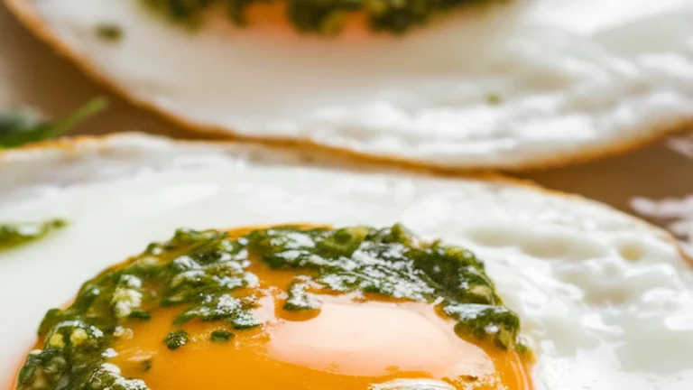 Fried Chimichurri Eggs - Featured