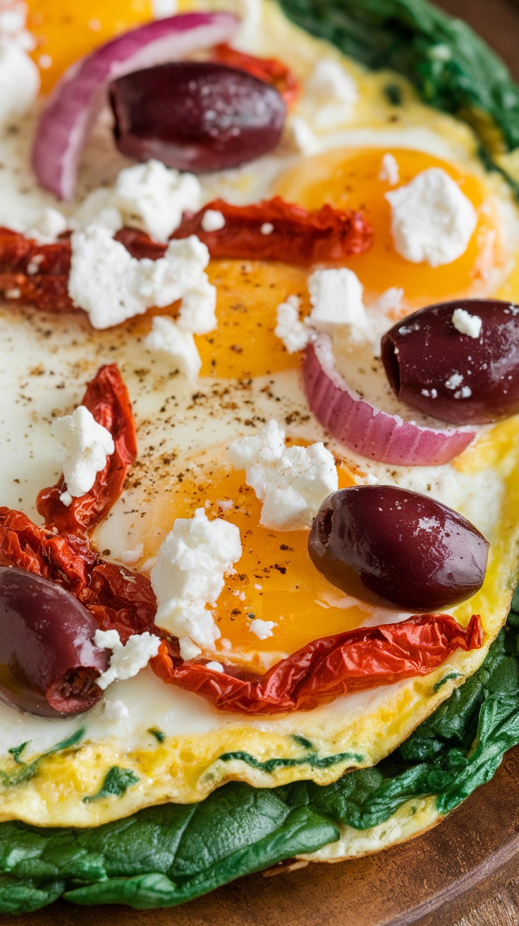 Greek Omelette with Feta Cheese