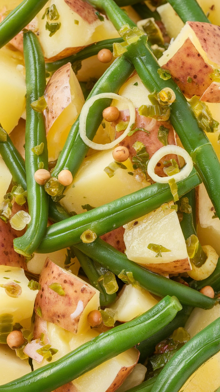 Potato Salad with Fresh Green Beans